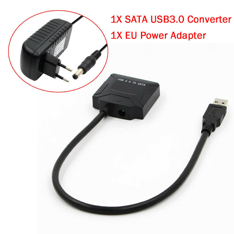 SATA to USB 3.0 2.5/3.5 HDD SSD Hard Drive Disk Converter PC Cable Line Adapter