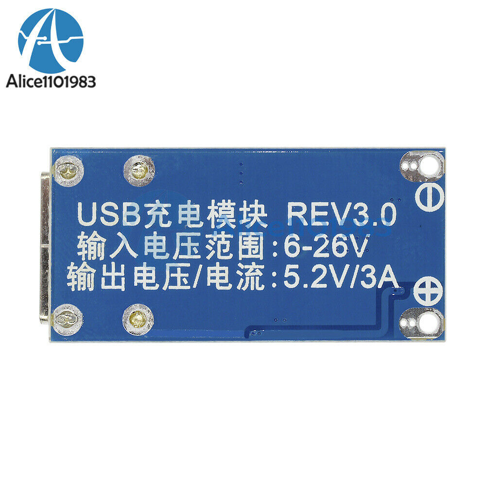DC-DC USB Buck Regulator Converter 9/12/24V to 5V Step-down Power Supply Module