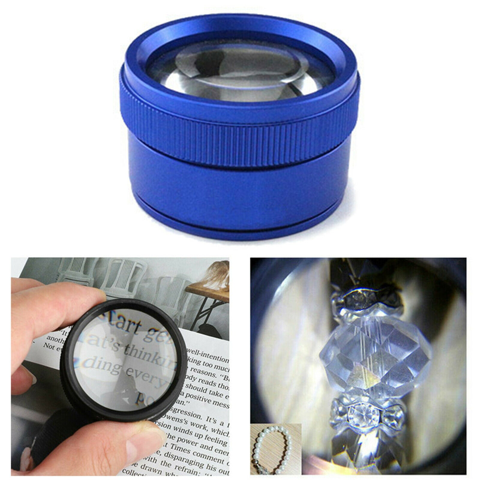 30X x40mm Jewelry Optics Loupes Magnifier Loop Microscope for Kids Adults