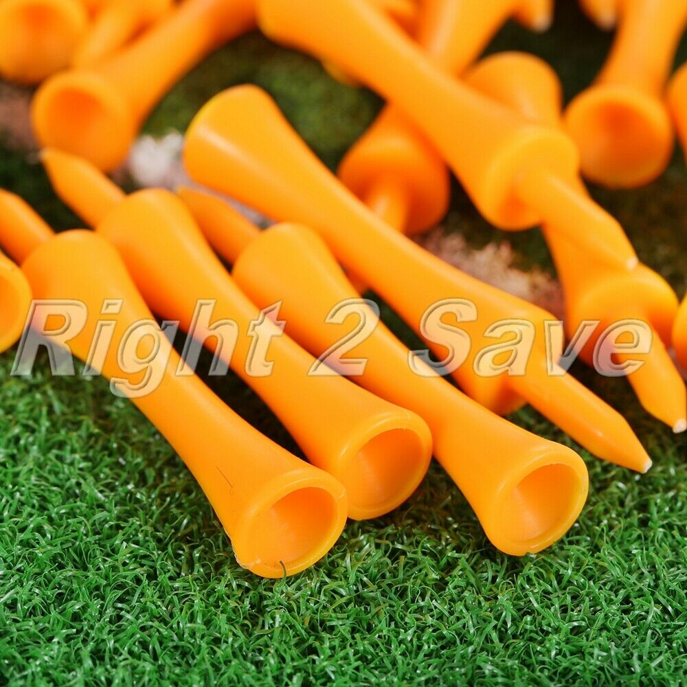 100Pcs/bag Plastic Step Down Golf Tees 70mm Height Control Practice Training