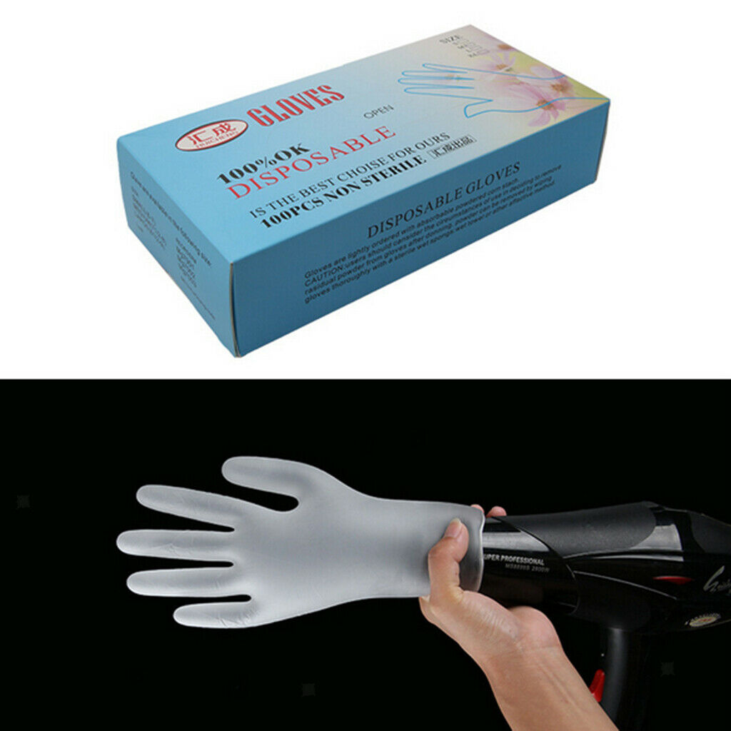 Hand Gloves for Hair Dye Coloring Highlight Kitchen Work Pet Groomer S