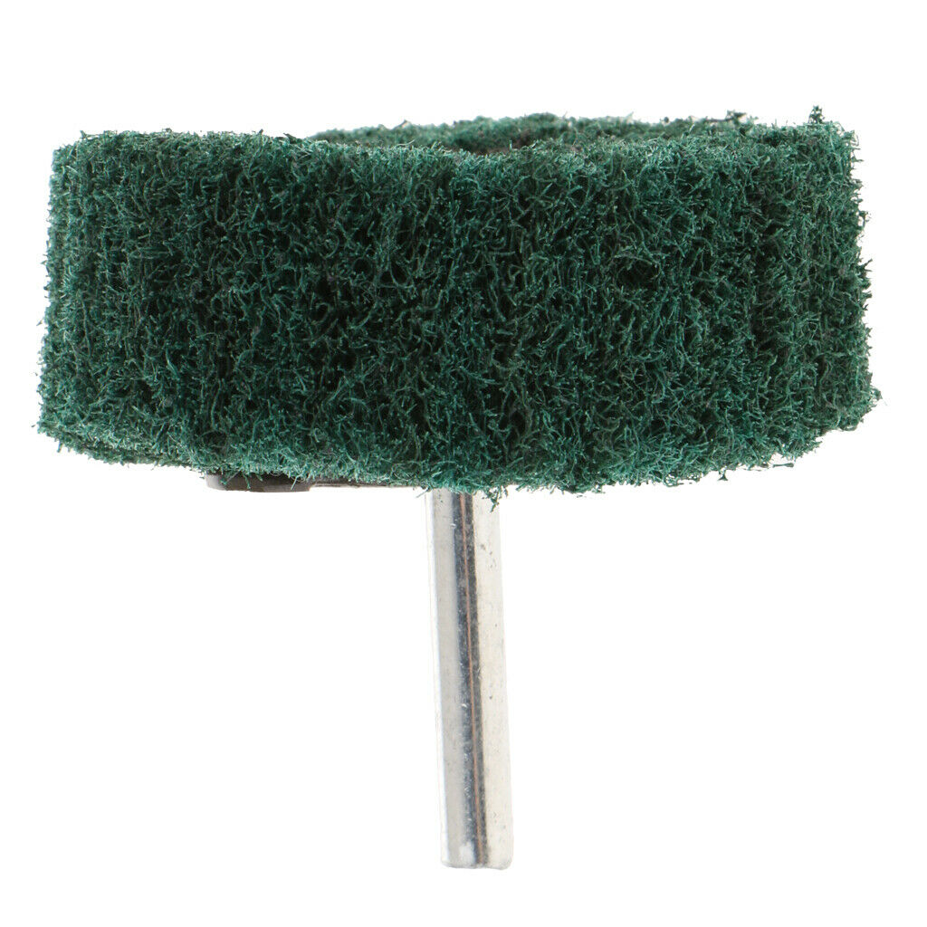 Non Woven Abrasive Wheel Grinding Polishing Tools 60 x 25 x 6mm Green