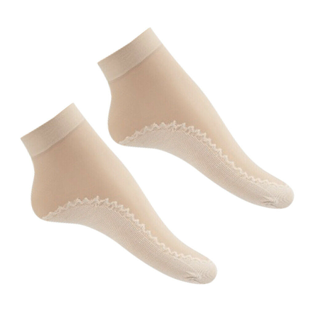 60pcs Lady Nylon Silk Summer Socks Ultrathin Anti-Slip Short Crew Socks