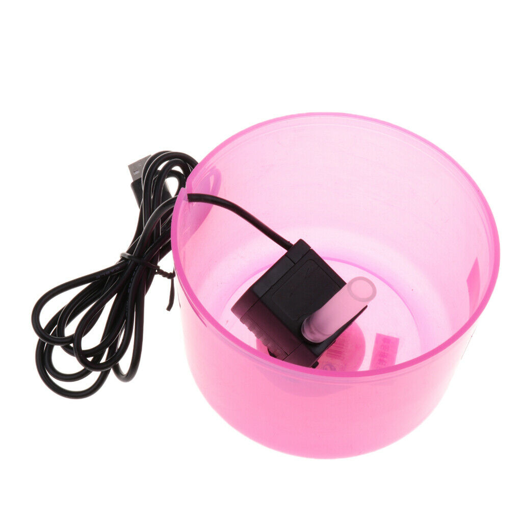 Pet Fountain Cat Dog Water Dispenser with Pump Automatic Water Bowl Fountain Red