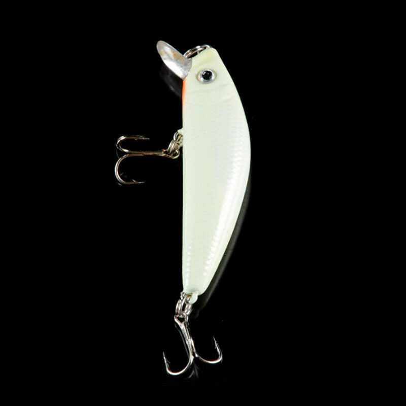 minnow night fishing lure bass crank bait hooks fish crankbait tackle plas.l8