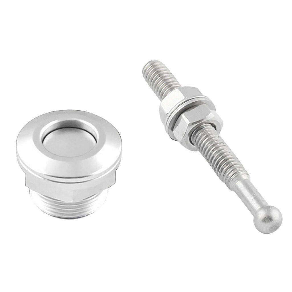2Pcs Solid Car Bonnet Hood Latch Pin Locking Kit Push Button Quick Release 7/8