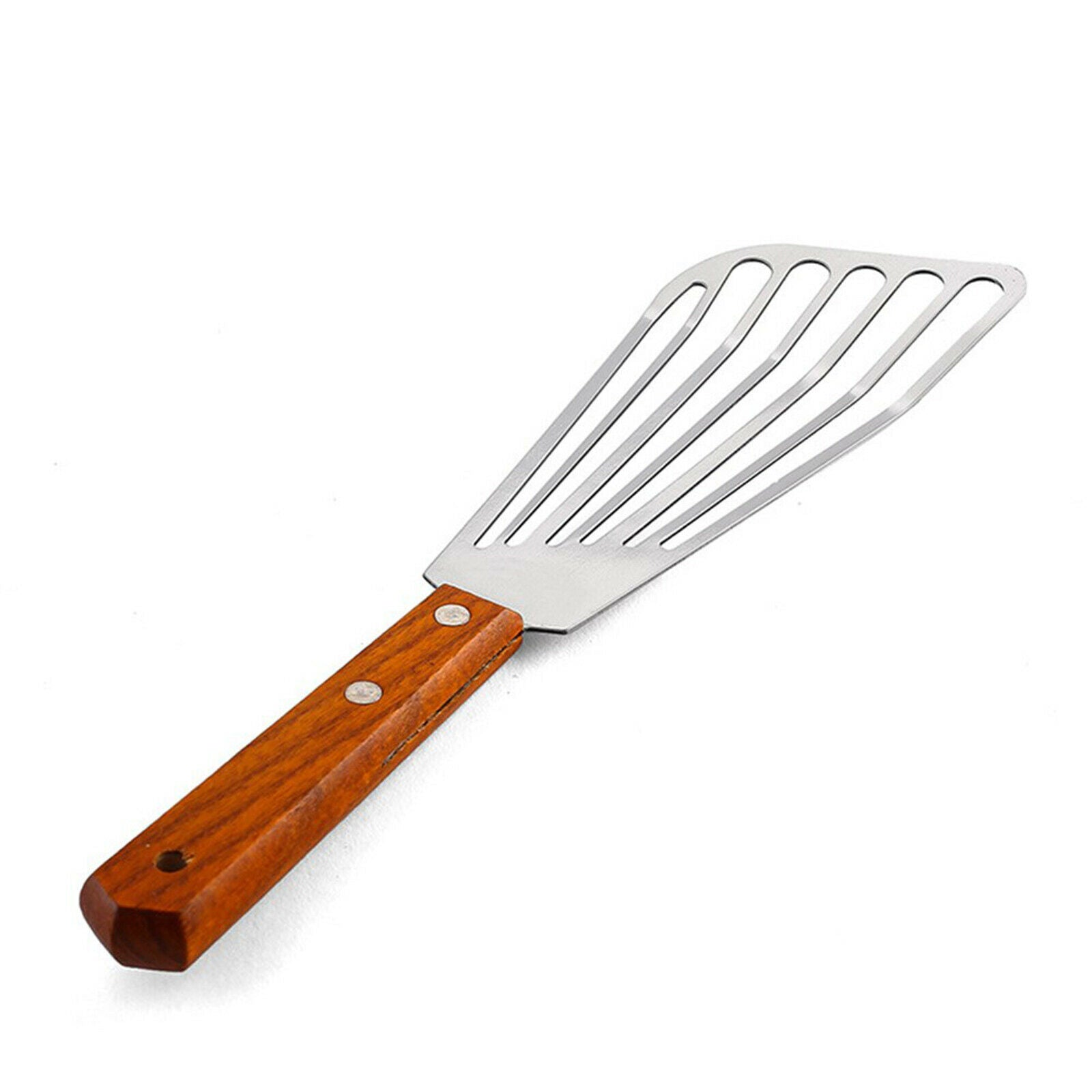 Stainless Steel Frying Spatula Leaky Shovel Fish Slice Non-slips Kitchen Tool