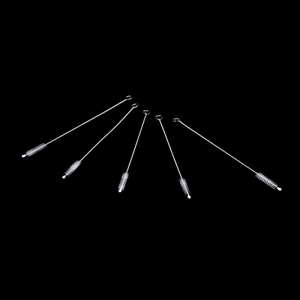 5x baby feeding bottle water cupbrush cleaner spiral soft hair cleaning to.l8