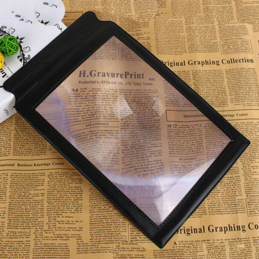 Triple Reading Magnifier Full Page Enlargement, Easy to Read. Magnification: 3