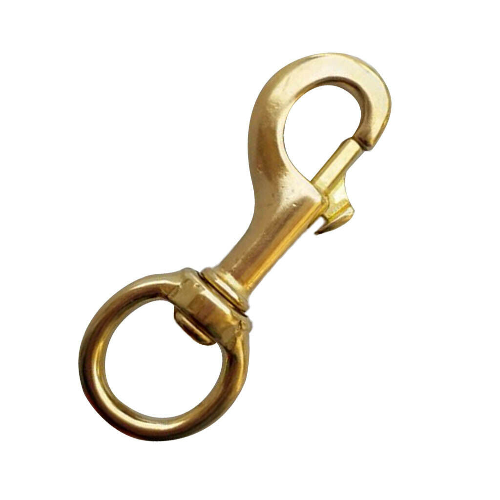 Strong Rotatable Eyelets Snap Lock Clips Made of Solid Brass for Diving