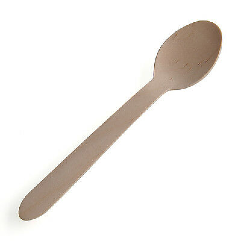 Wooden Cutlery Disposable Small Teaspoons Taster Spoons Bamboo Wood Party Bulk