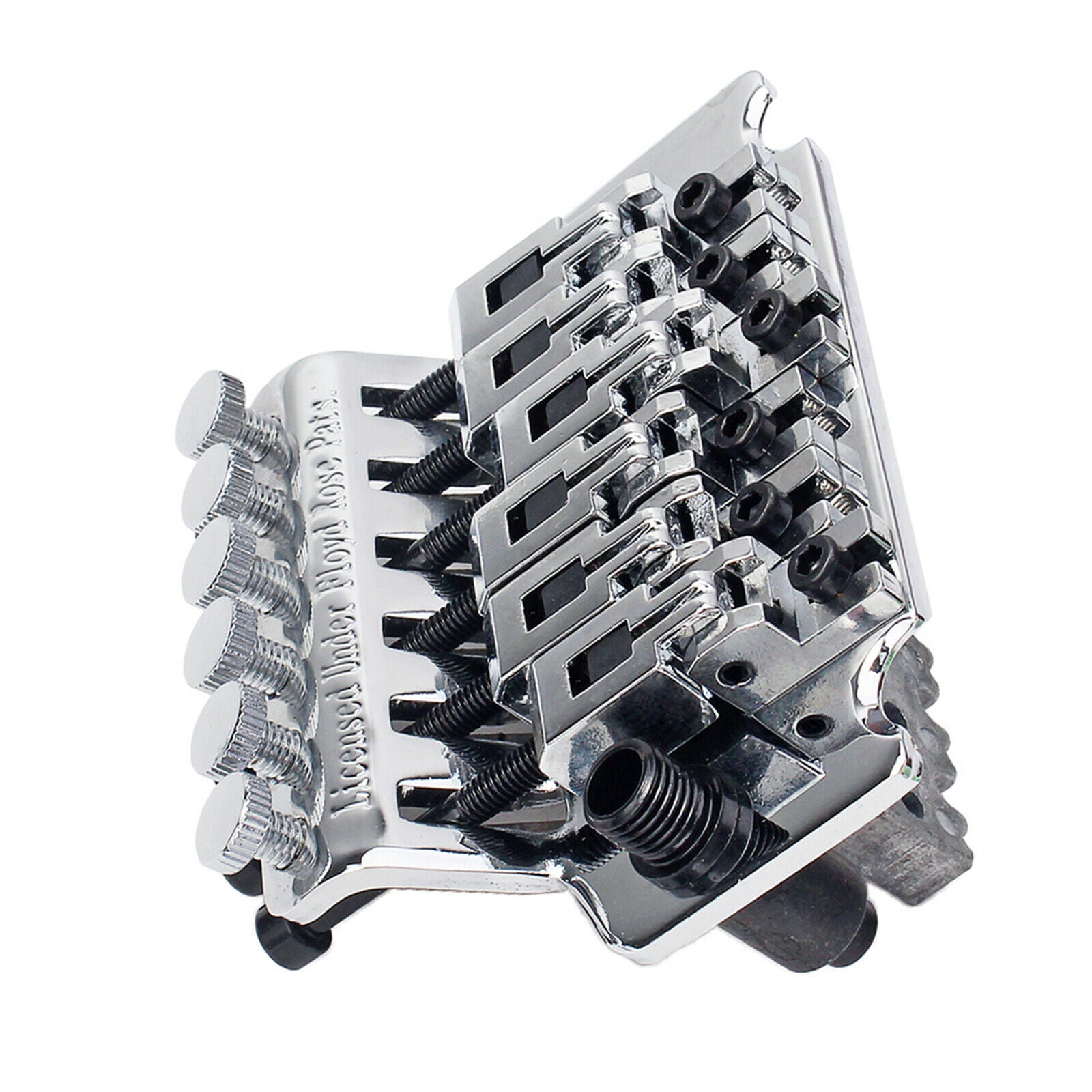 Double Locking Tremolo Bridge System Set For Electric Guitar Parts, Chrome, Easy