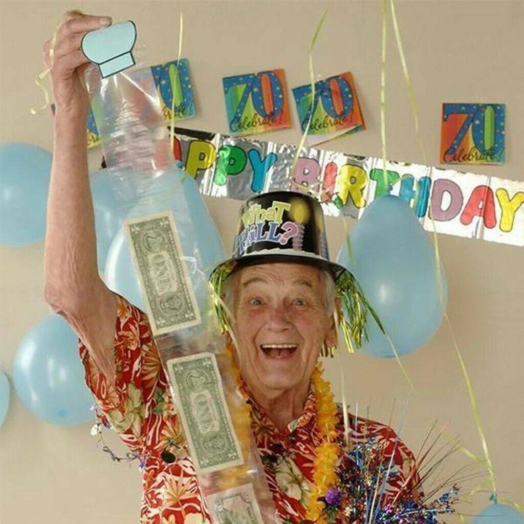 Funny Cake ATM Happy Birthday Cake Topper Money Box Cake ATM Happy Birthday NEW