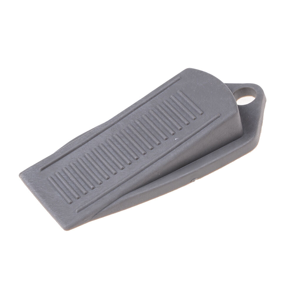 2pcs Door Wedge Shaped Rubber Door Stops Non-Slip Black Rubber Door Buffe.l8
