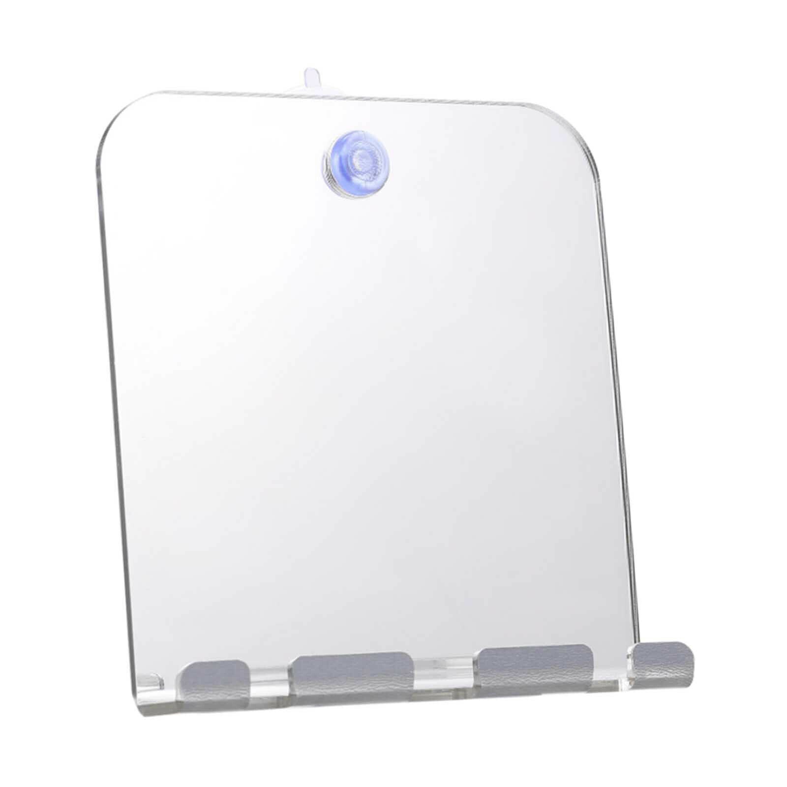 Rectangle Unbreakable Fogless Shower Bathroom Mirror with Shaving Razor Hook
