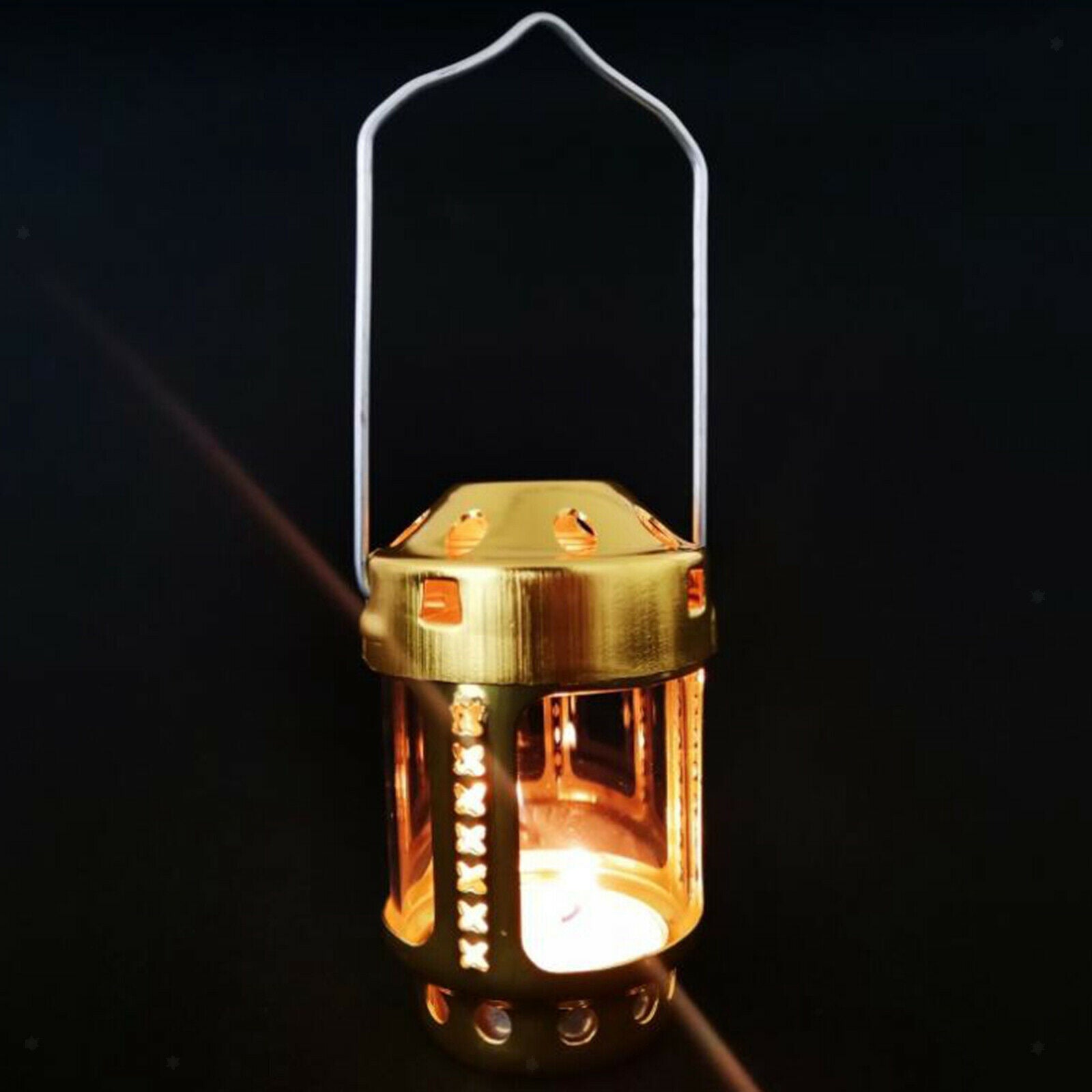 3X Mini Tealight Holder 9x5.6cm Indoor Hanging Lantern Party Ornaments Tent