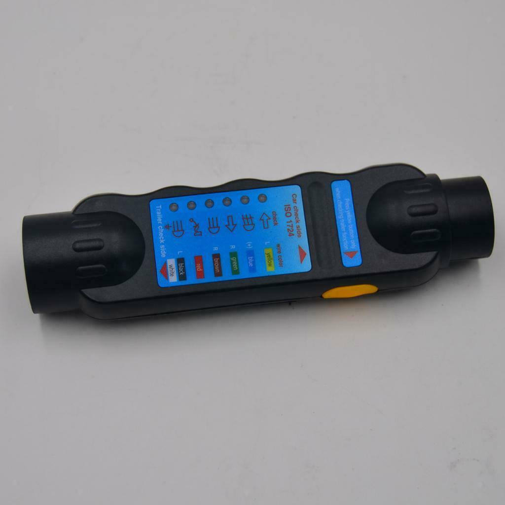 7 Pin DC 12V Truck Trailer Towing Light Wiring Socket Tester Diagnostic Tool