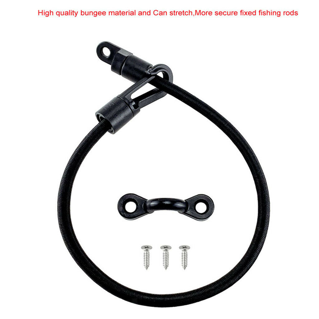 12 Inch Boat Fishing Rod Tamer Strap Saver Holder Elastic Rope Kayak Part