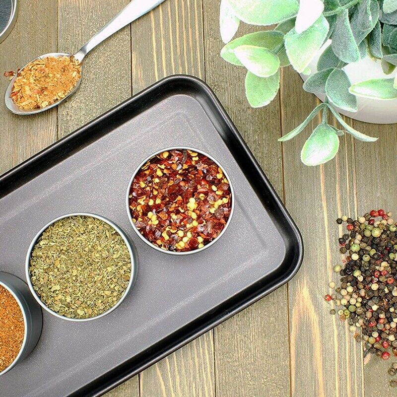 4 Oz Metal Tins/Candle Tins (24-Pack), Round Containers with Slip-on Lids foC6B6