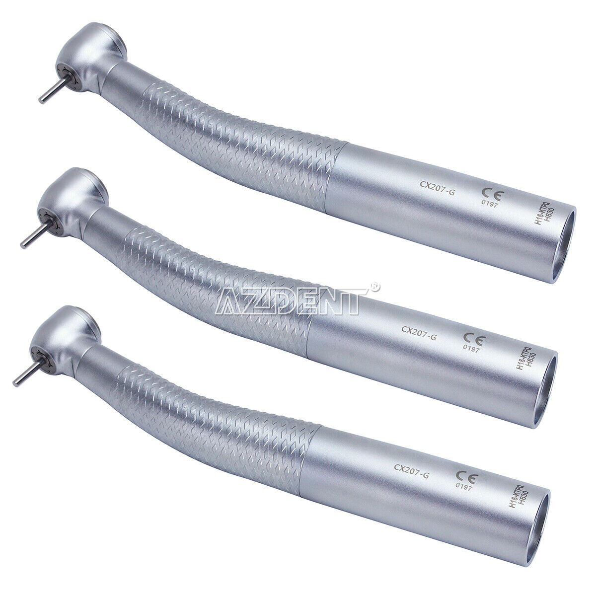 3 X Nsk Style Dental Fiber Optic LED High Speed Handpiece Push button