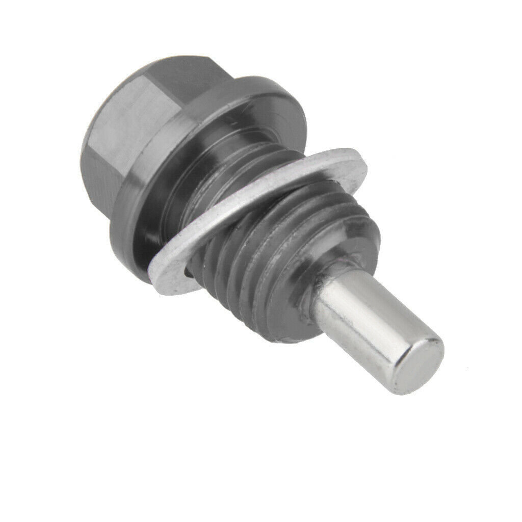 2PCS M14x1.5 Durable Anodized Magnetic Engine Oil Drain Plug Screw Titanium