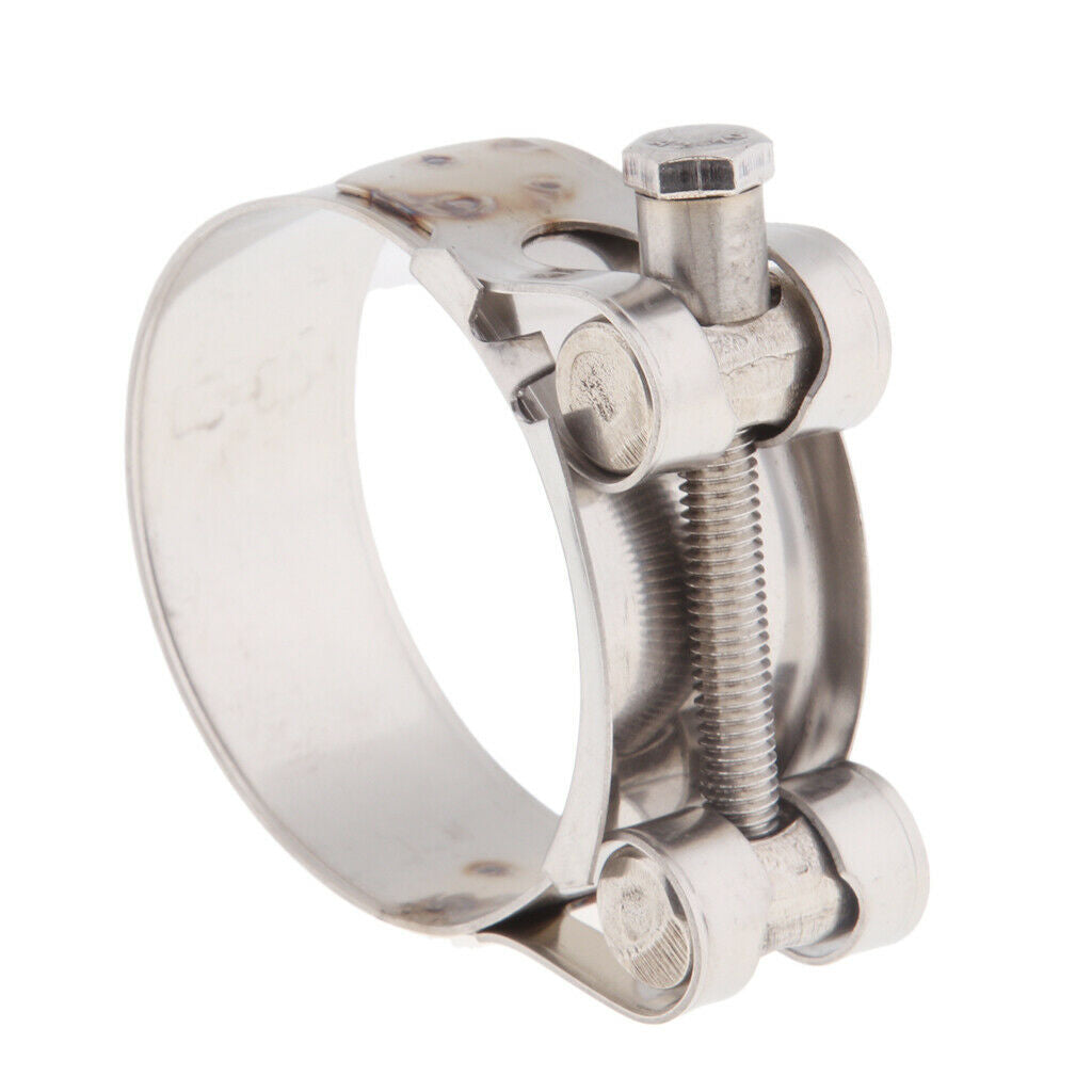 Motorbike Exhaust Clamp Clip Stainless Steel Muffler Silencer Clamps 48-51mm