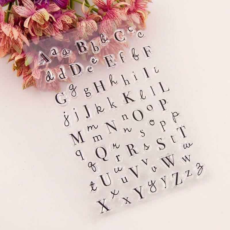 Alphabet Silicone Clear Seal Stamp DIY Scrapbooking Embossing Photo Album Decor