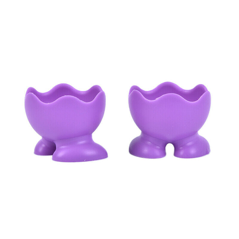 5PCS New Silicone Egg Cup Holders Colored Soft Creative Serving Cups For KitBDA