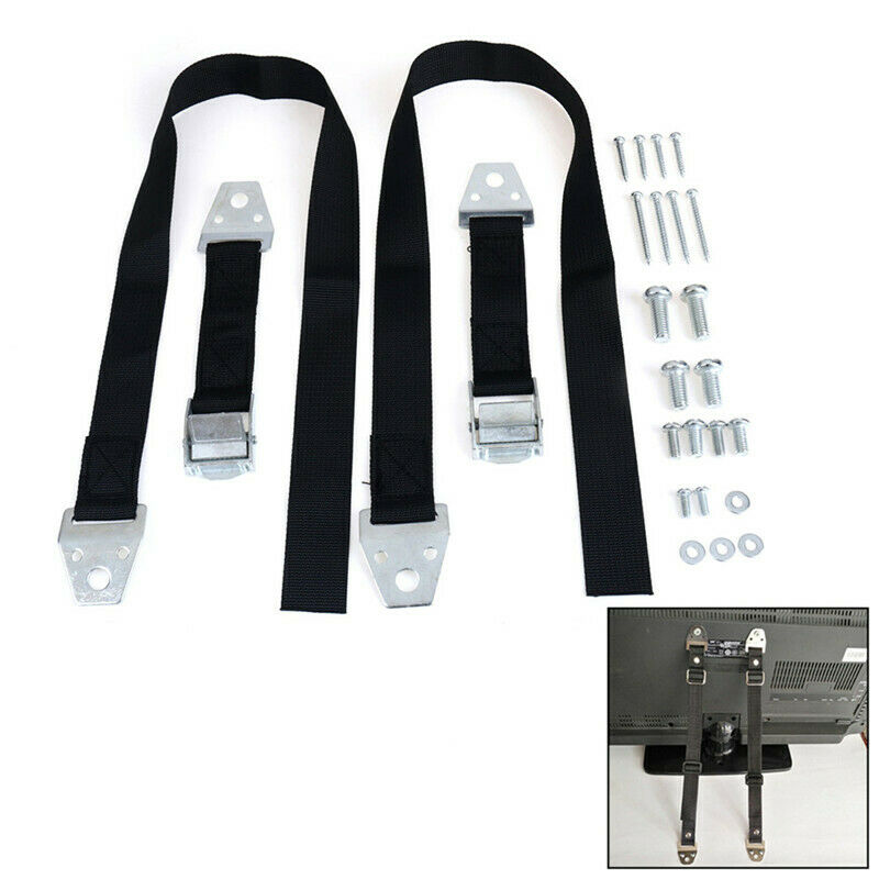 2pcs Baby Safety Lock Anti-Tip Straps for Flat TV And Furniture Wall  N JfJCDD