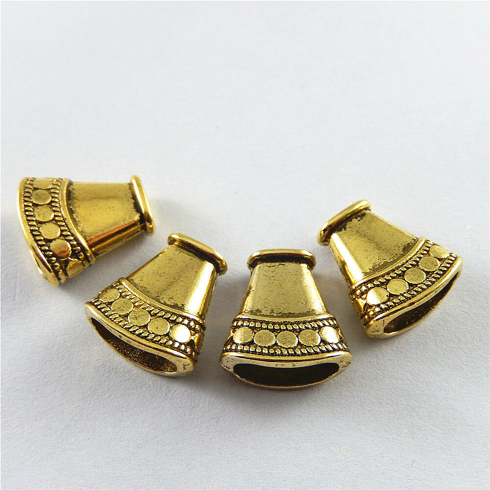 25 pcs Cone Shaped Beads End Cap Bracelet Necklace Pendant Jewelry Making 52753