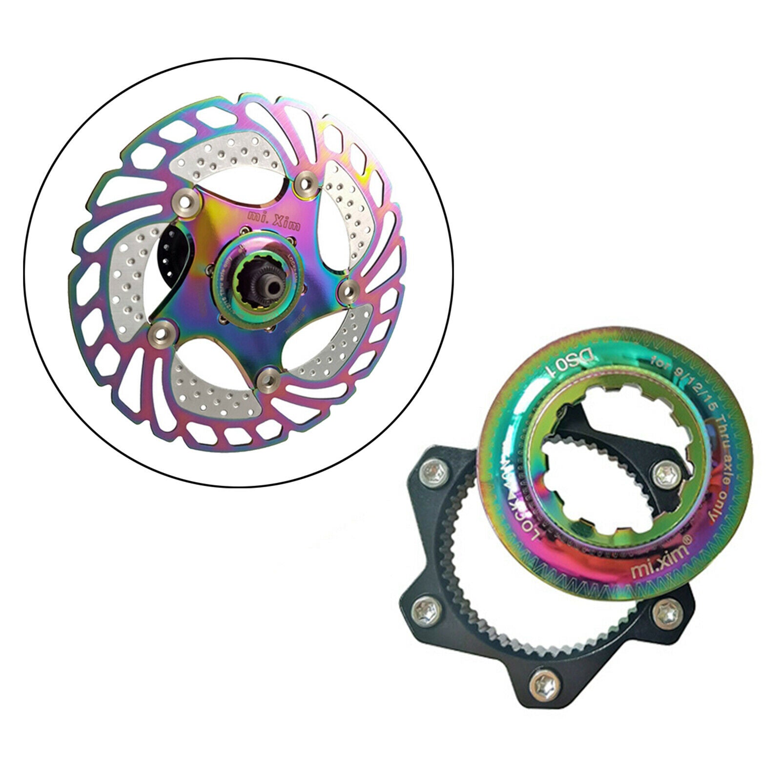 Solid Bike Center Lock Adapter to 6-Bolt Rotor Adaptor Washer Hardware