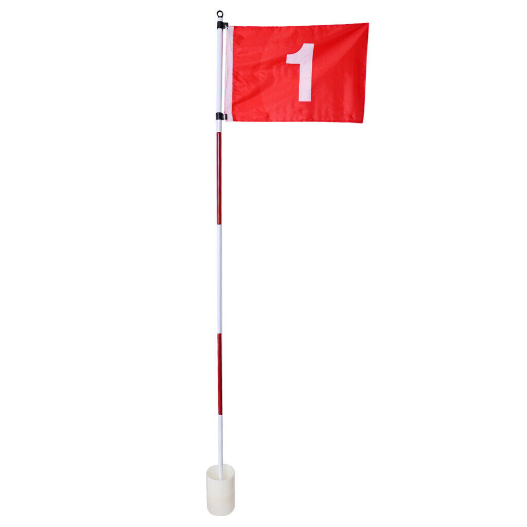 Golf Flag Stick Backyard Garden Putting Green Mat Cup Driving Range Practice