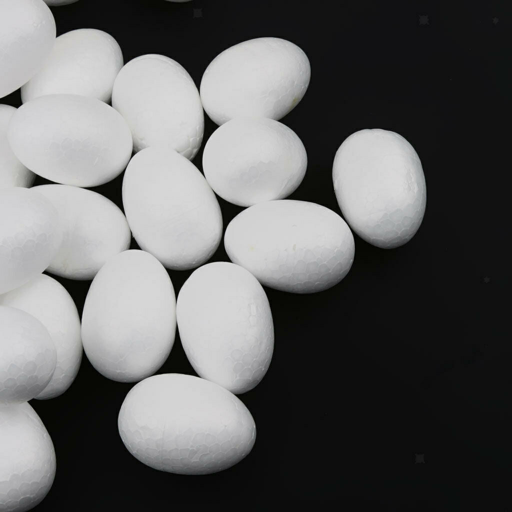 50Pcs White Shaped Polystyrene Foam Modelling Handmade for Christmas Easter