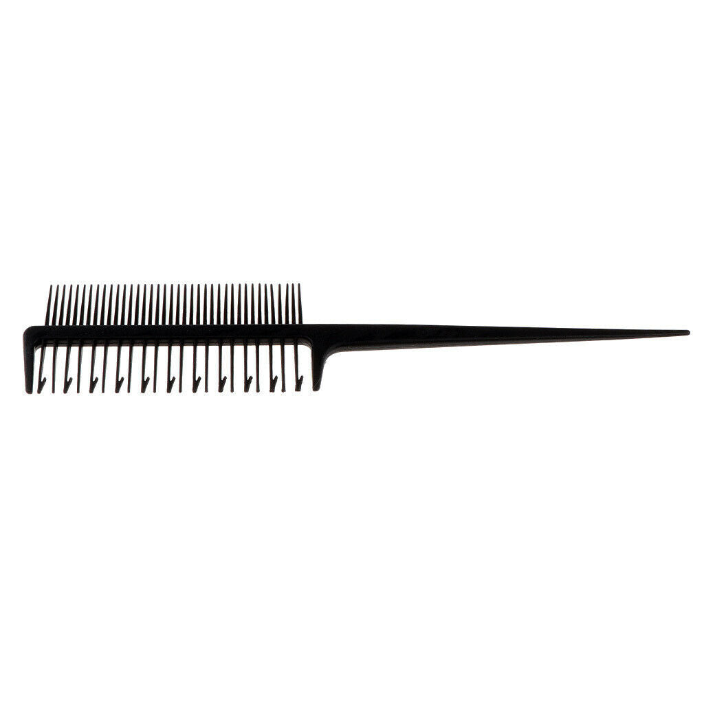 2x Weave Highlighting Foiling Hair Comb Styling Dyeing Combs Tool Black