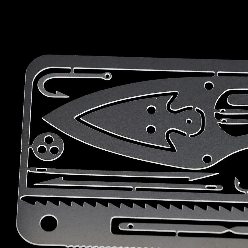 1set Multi Tools Card Survival Wallet Sized Camping Hiking Emergency EDC Gea TL