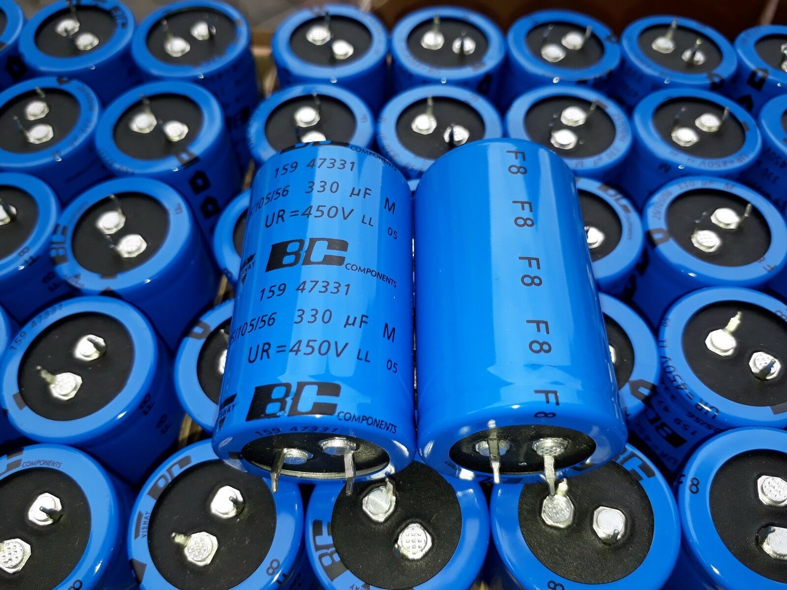 2PCS NEW 330uF 450V BC 159 LOW ESR L.L TUBE AMP / PREAMP CAPACITORS FOR AUDIO !!