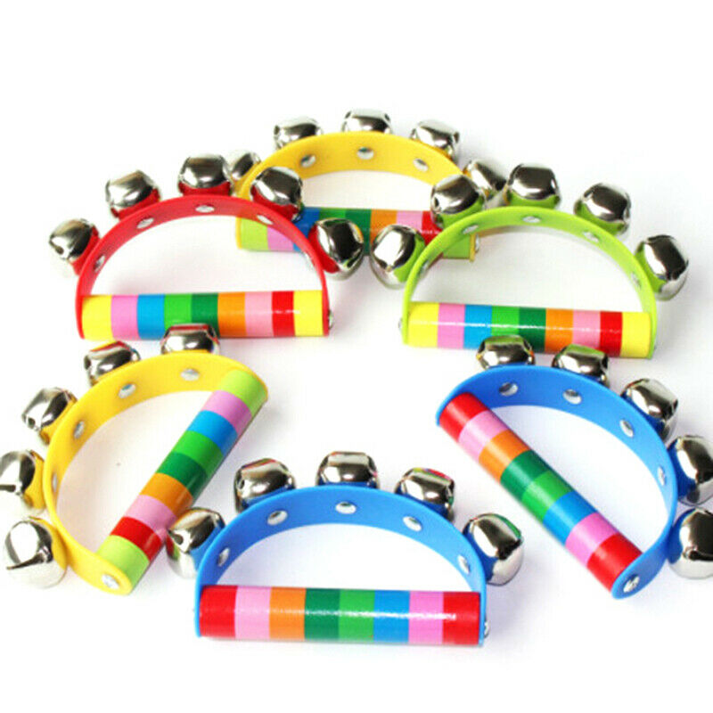 Baby Toys Jingle Shaking Bell Musical Instrument Hand Held Toddler Rattl.l8