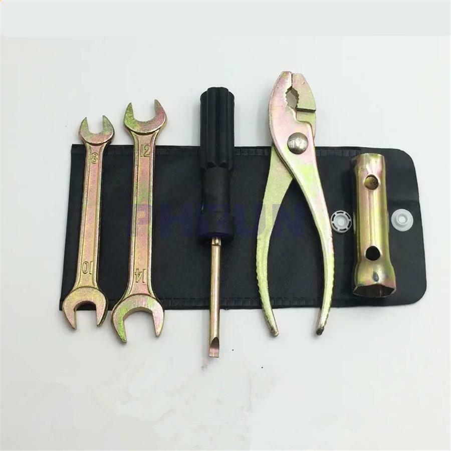 6pcs/Set Motorcycle Spark Plug Spanner Wrench Socket Tool Kit Universal Durable