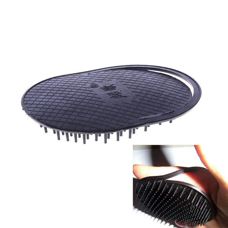 girls black plastic shampoo washing hair massager comb scalp shower brush.l8