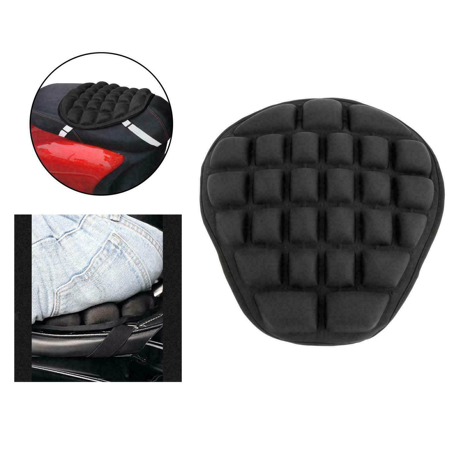 Motorcycle Seat Cushion Air Water Fillable Seat Pad Pressure Relief Cushion Mat