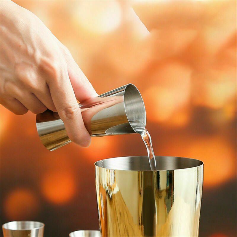 25/50ML Steel Jigger Double Shot Drink Spirit Measure Cocktail Measure Cup Home
