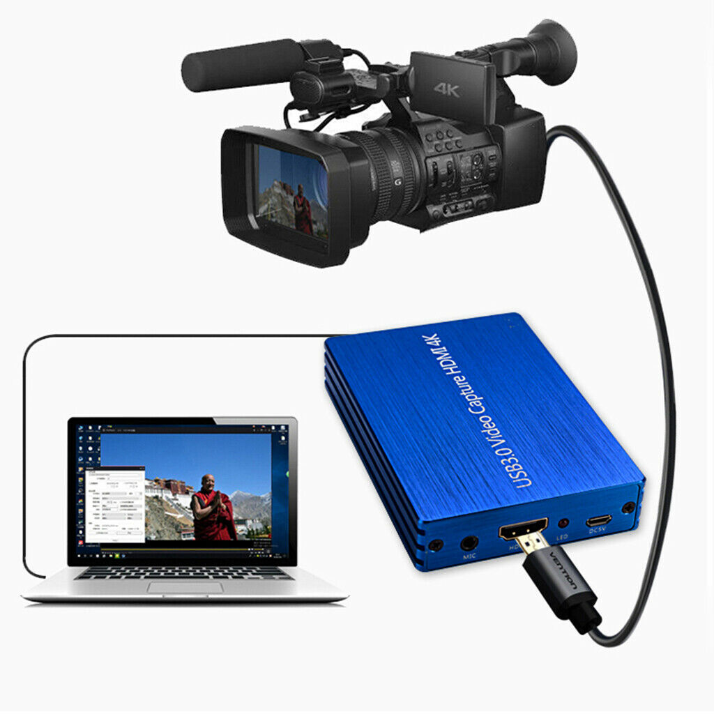 4K HDMI USB 1080P Video Capture Card Dongle + HDMI to 3 RCA AV Converter