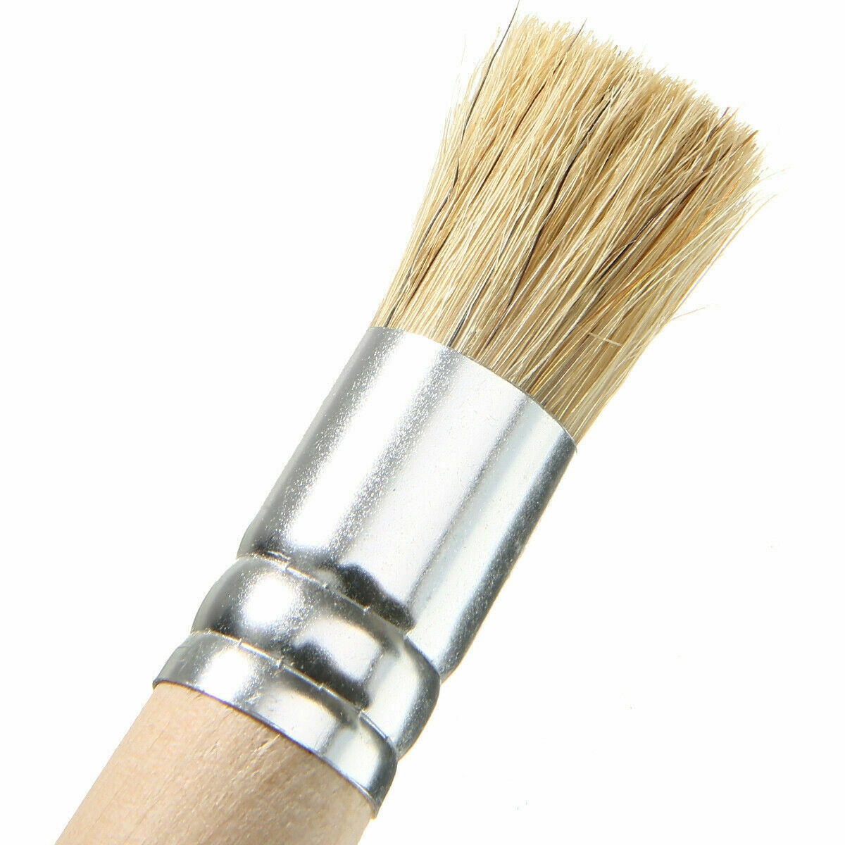 3pcs Wooden Stencil Brush Hog Bristle Acrylic Watercolor Oil Painting Brushes L