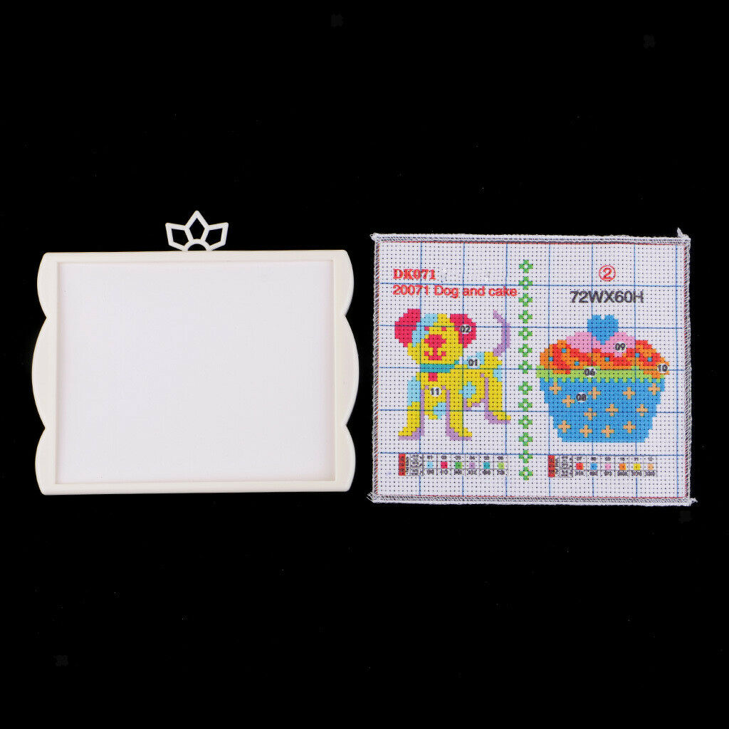 2Pcs Mini Cross Stitch Kit for Beginners Embroidery with All Supplies Needed and