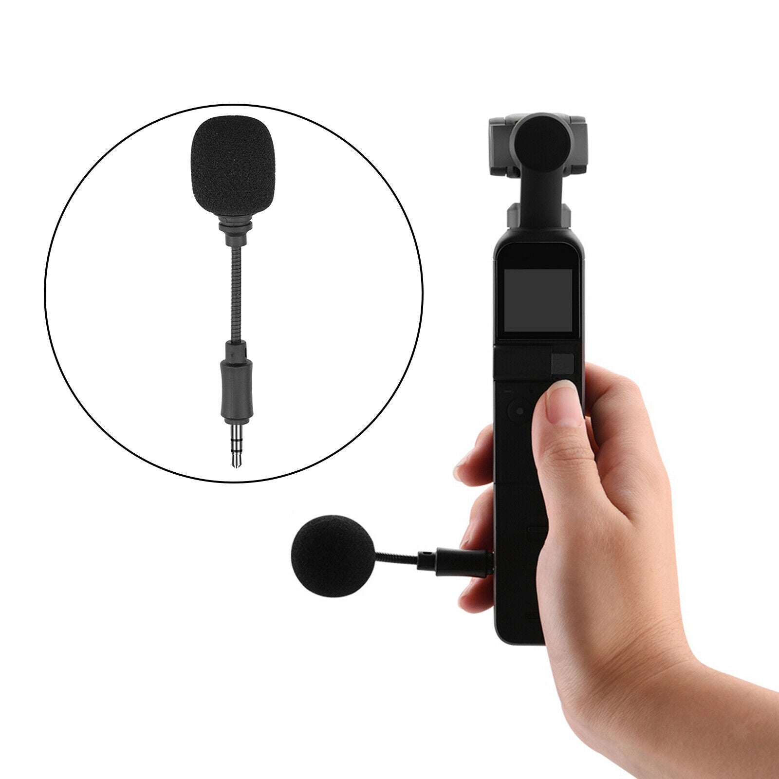 Portable External 3.5mm Microphone for DJI Osmo Pocket 2 Camera Accessories