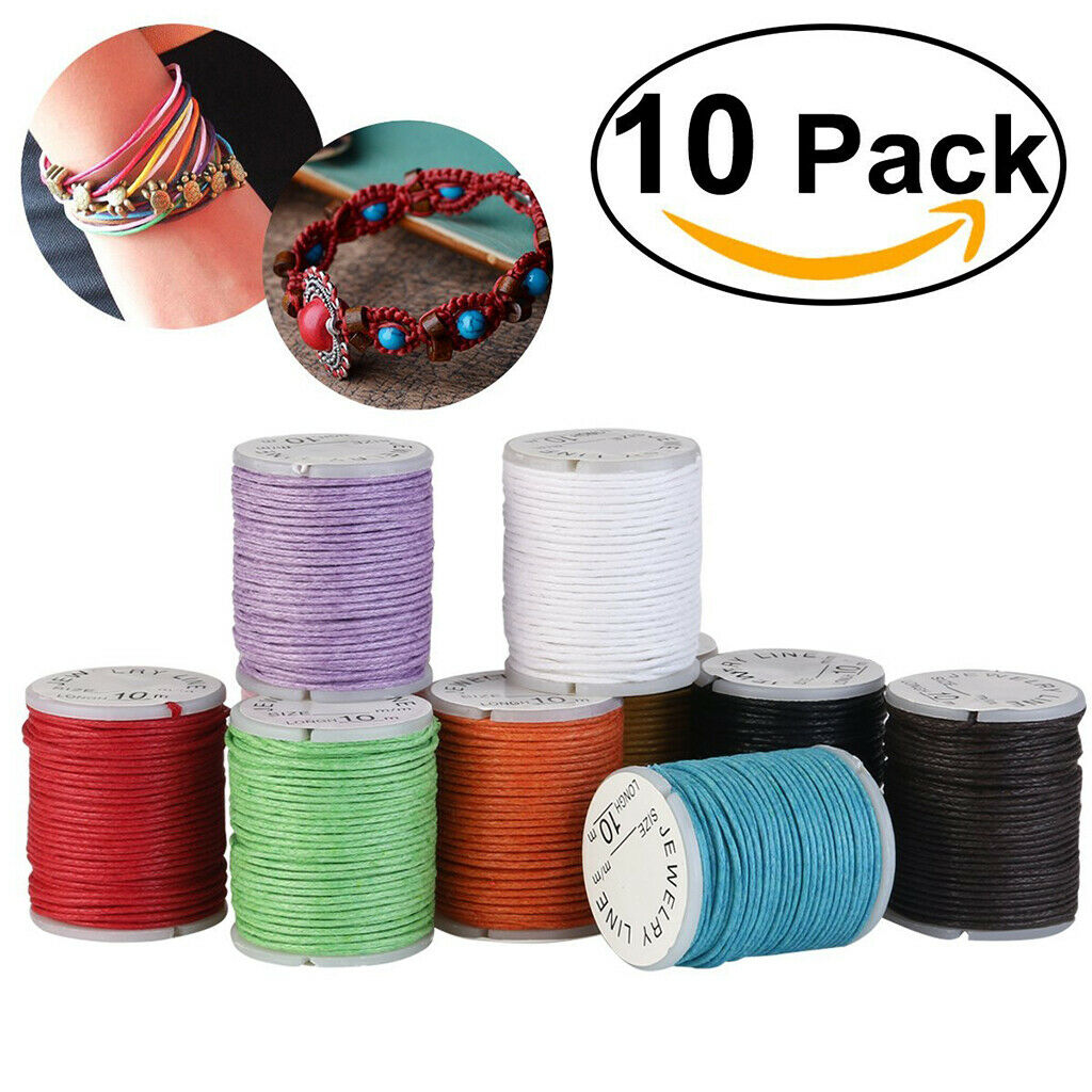 10 Buns Random Color Waxed Cotton Rope Rope For The