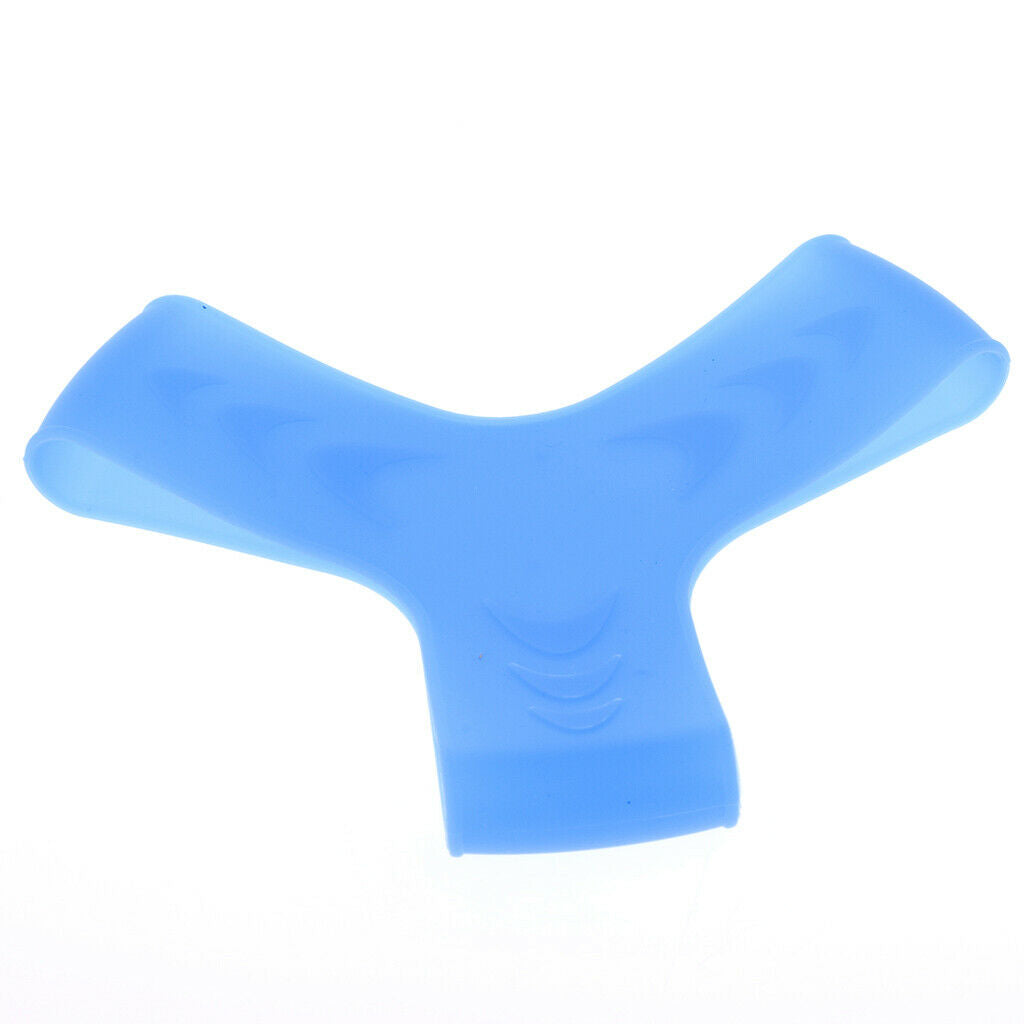 1 Pair Swimming Snorkeling Scuba Diving Fin Keepers Grippers Straps L blue