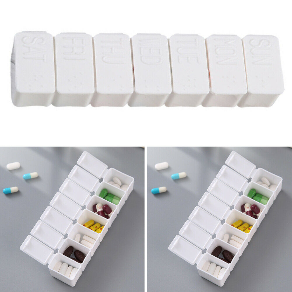 7 Day Tablet Pill Box Medicine Holder Pill Dispenser Organizer Containers Cases