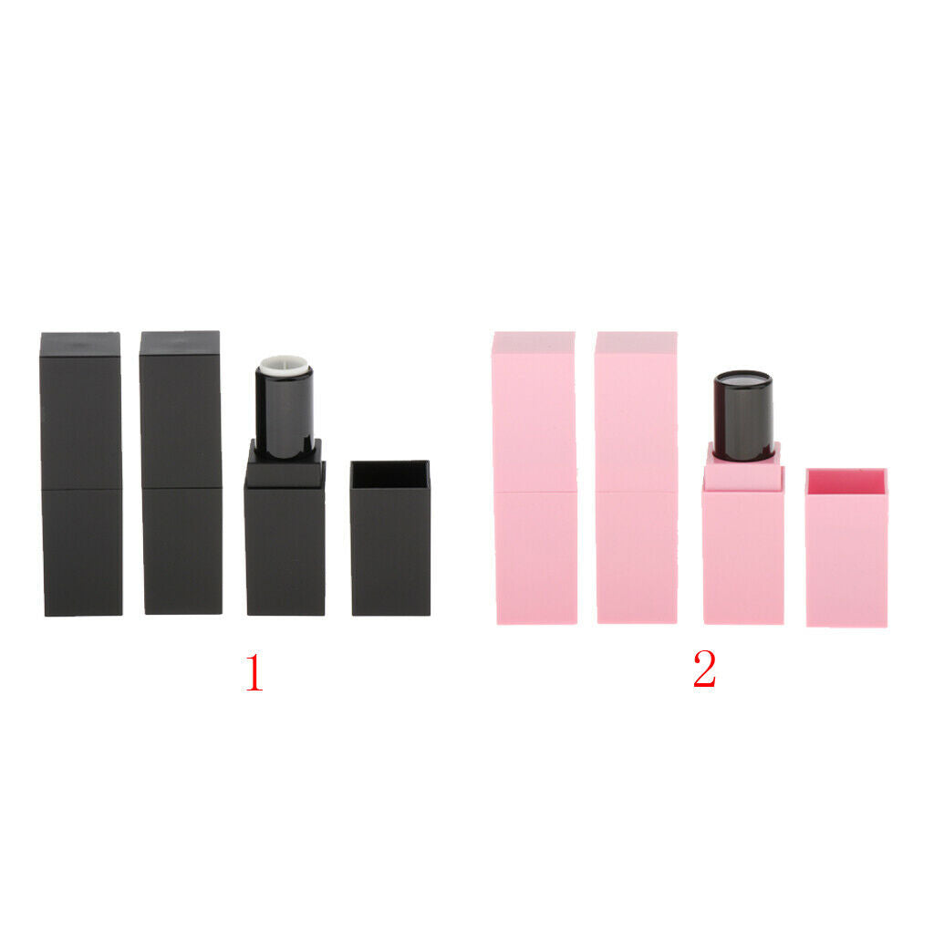 12.1mm Frosted Makeup Empty Lipstick Tubes Vials Containers Bottles 3x
