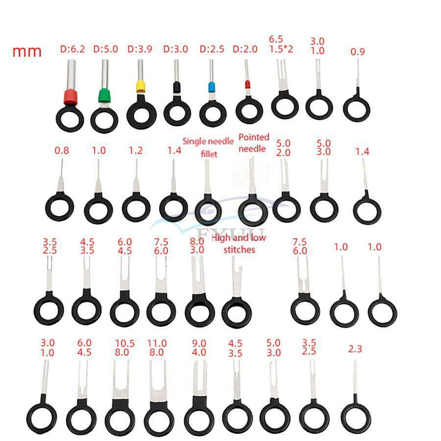 80PCS/ Set Car Wire Terminal Removal Tool Electrical Connector Pin Tool Kit